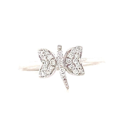 Dragonfly Diamond Ring