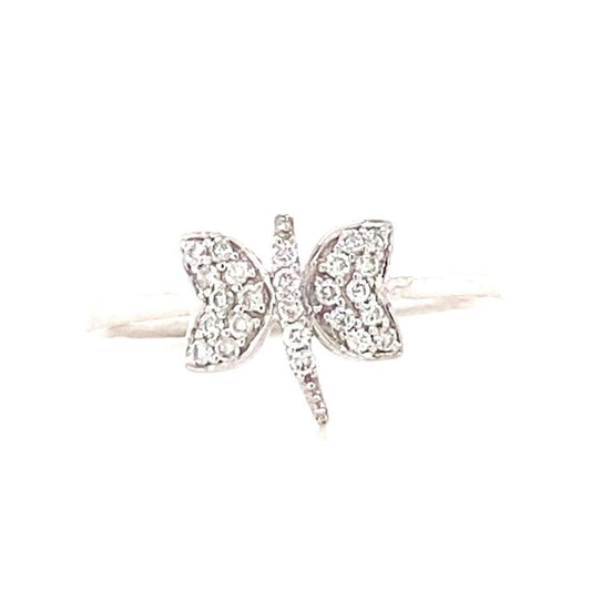 Dragonfly Diamond Ring