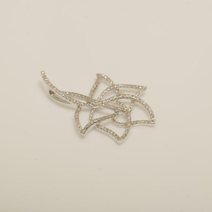 Floral Natural Diamond Openwork Pendant