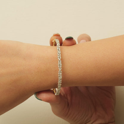 Cluster Diamond Bracelet