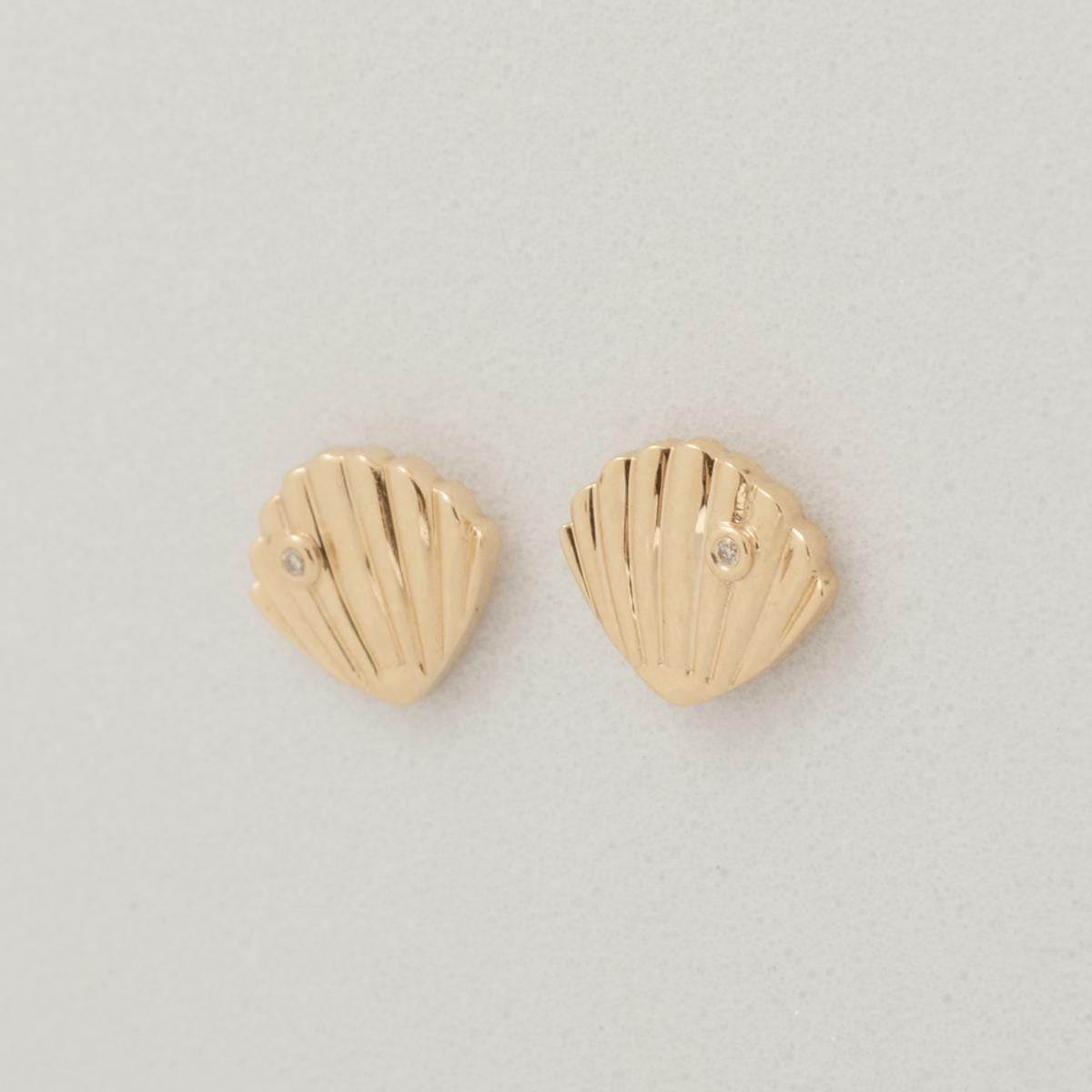 Seashell Diamond Kids Earrings