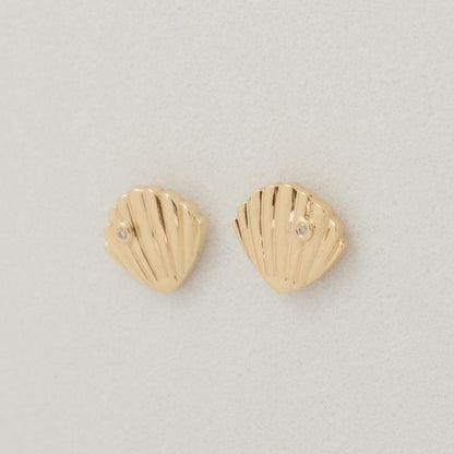 Seashell Diamond Kids Earrings