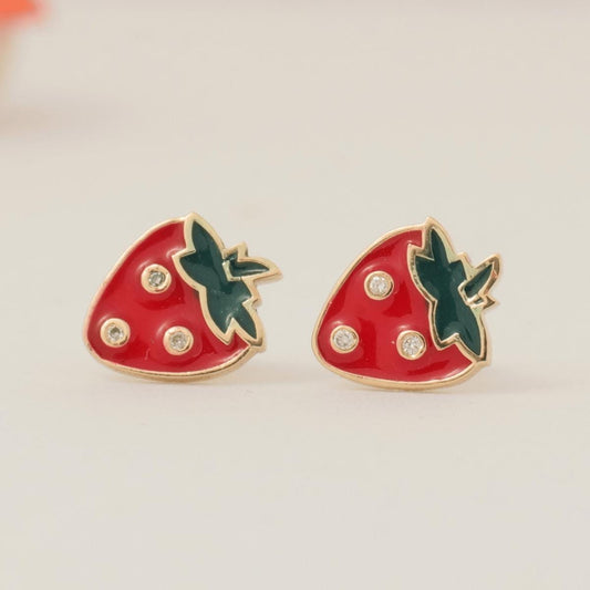 Strawberry Diamond Kids Studs