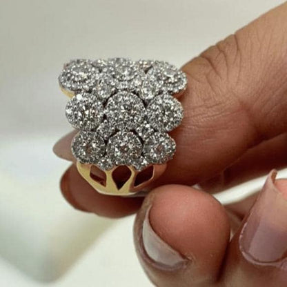 Floral Diamond Cocktail Ring