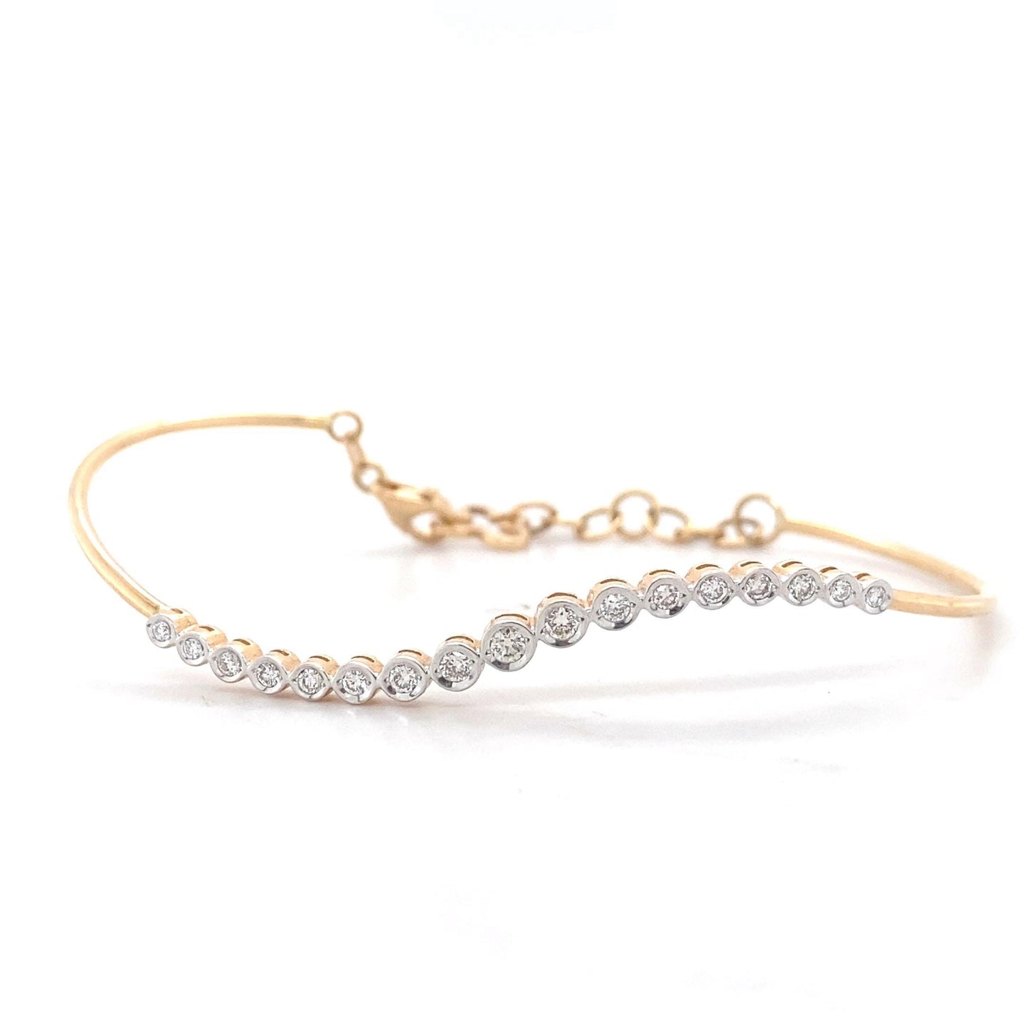 Diamond Bracelet With Butterfly Charm