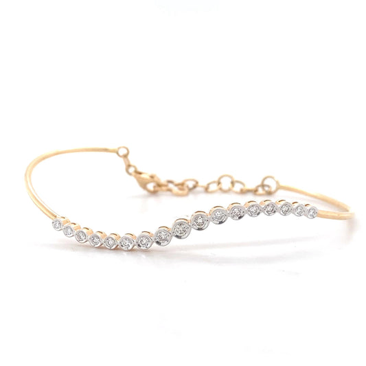 Diamond Bracelet With Butterfly Charm