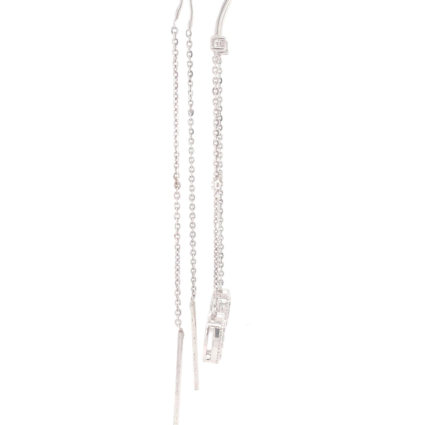 Dangling Thread Natural Diamond Earrings