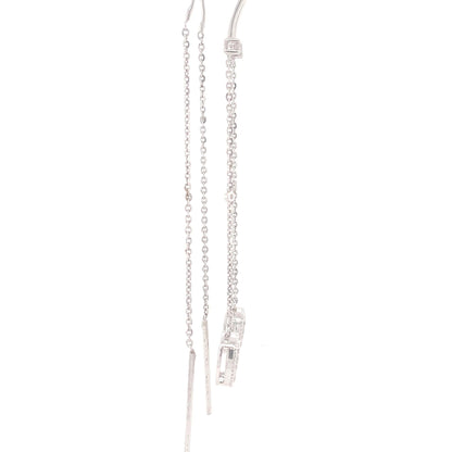 Dangling Thread Natural Diamond Earrings