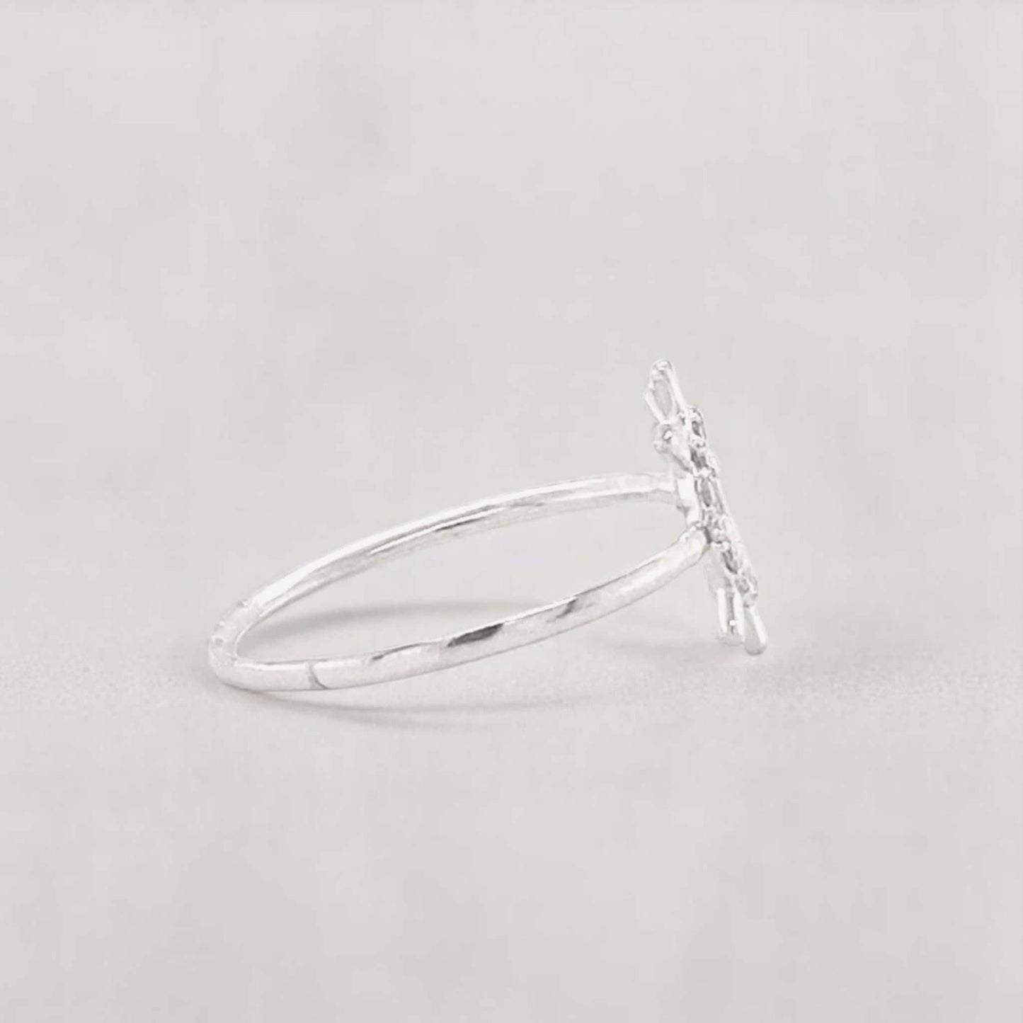 Anchor Wheel Diamond Ring