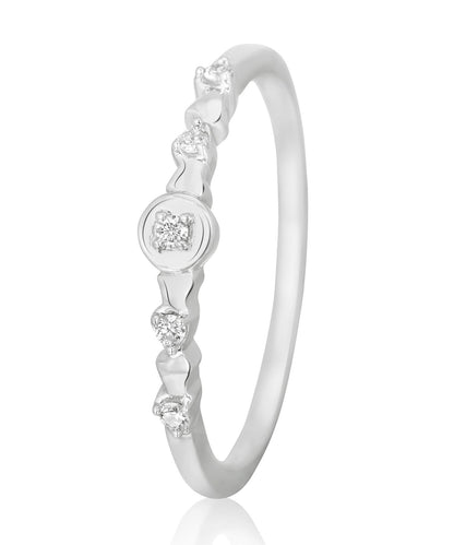 Dainty Diamond Minimalist Ring