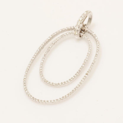 Oval Diamond Pendant