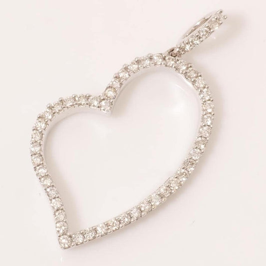 Open Heart Diamond Pendant