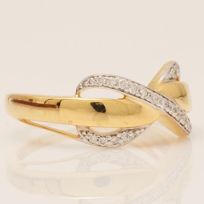 Infinity Diamond Crossover Ring