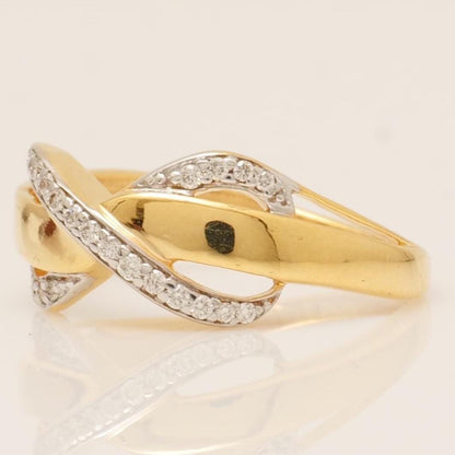 Infinity Diamond Crossover Ring