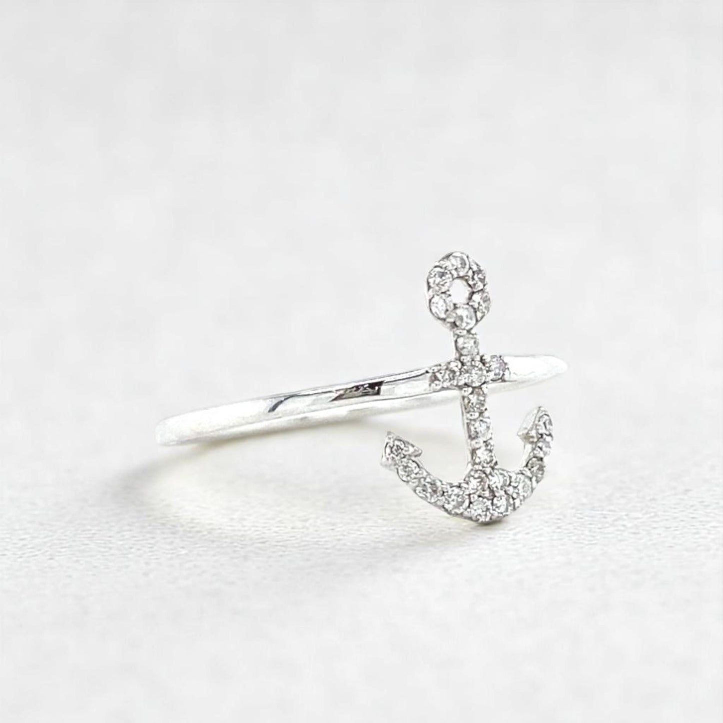 Anchor Diamond Ring