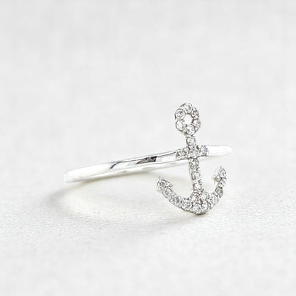 Anchor Diamond Ring