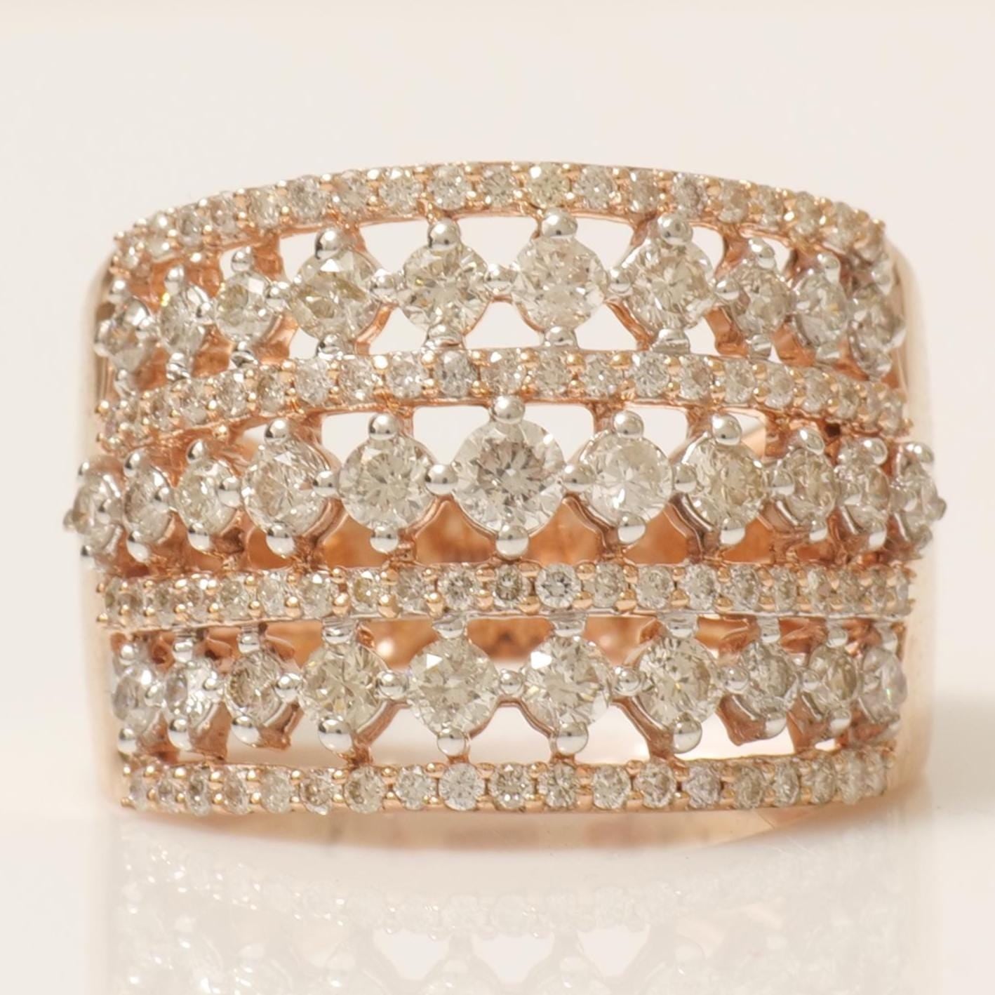 Wide Natural Diamond Eternity Ring