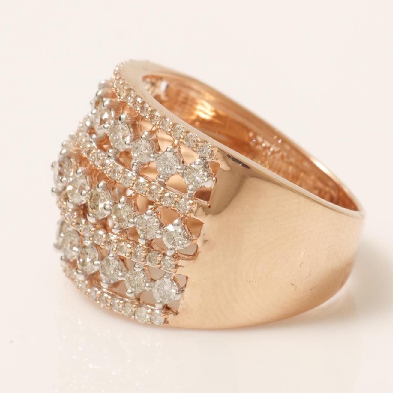Wide Natural Diamond Eternity Ring