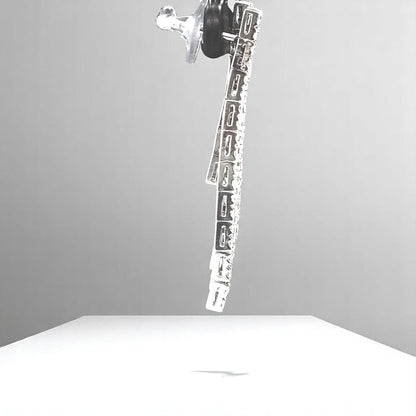 Waterfall Diamond Earrings In 14kt Solid Gold