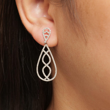 Dangle Diamond Earrings