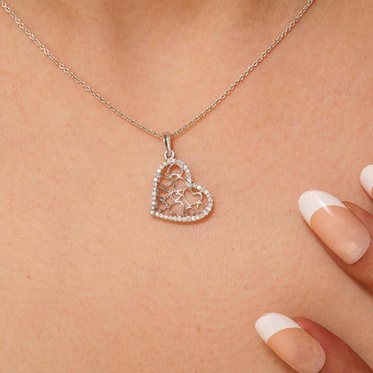 Heart Natural Diamond Pendan