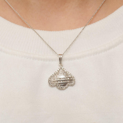 Flower Petal Pendant Necklace