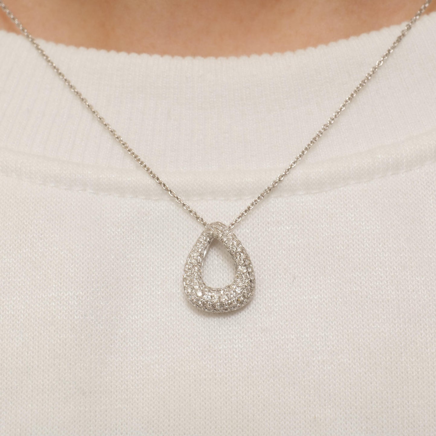 Teardrop Diamond Pendant