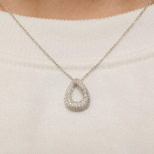 Teardrop Diamond Pendant