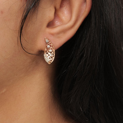 Floral Natural Diamond Studs
