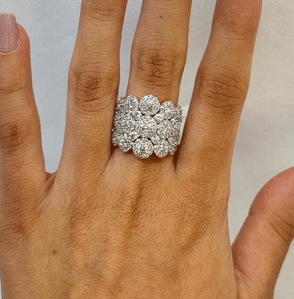 Floral Diamond Cocktail Ring