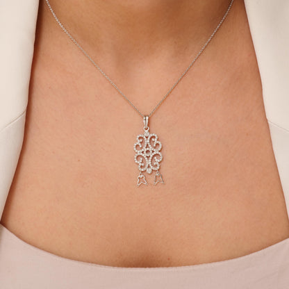 Floral Diamond Pendant