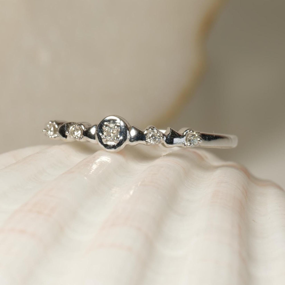 Dainty Diamond Minimalist Ring