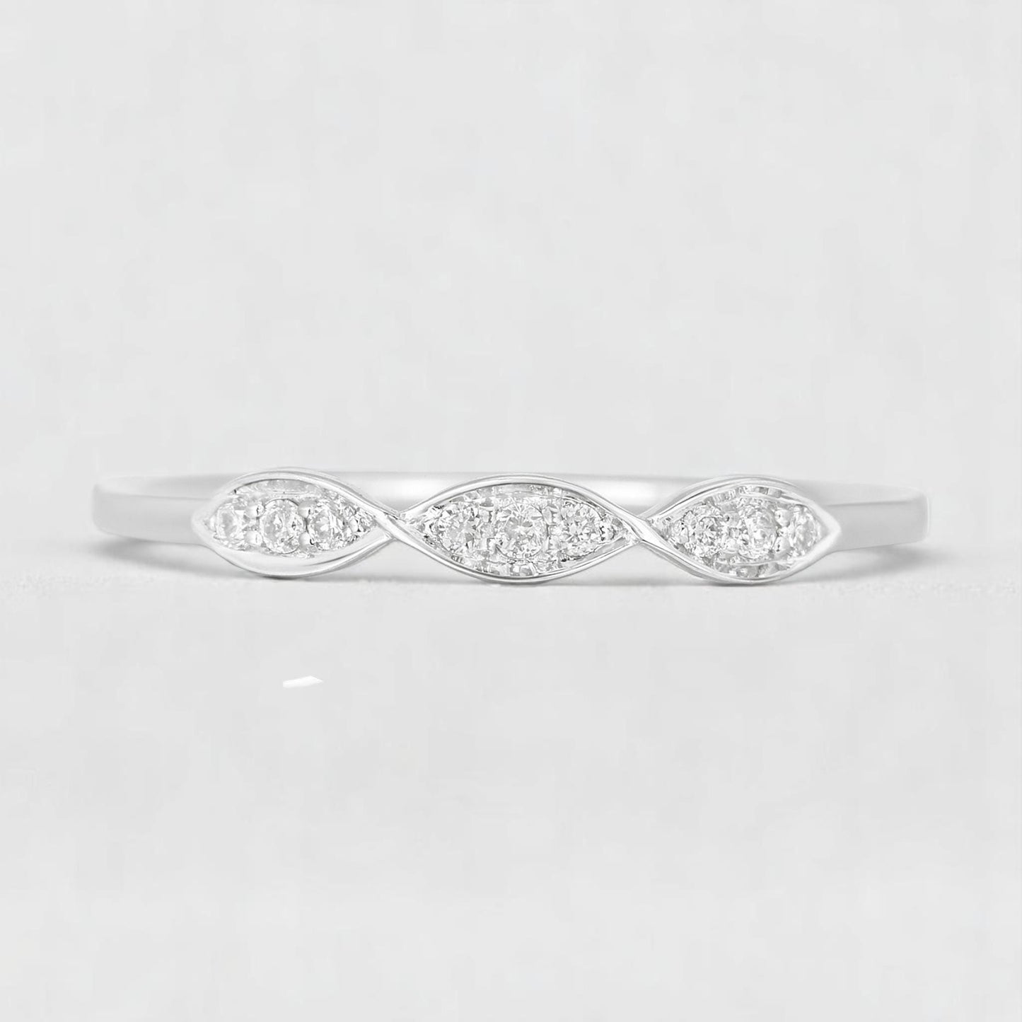 Wave Diamond Ring