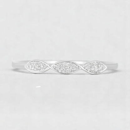 Wave Diamond Ring