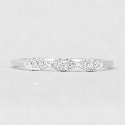 Wave Diamond Ring