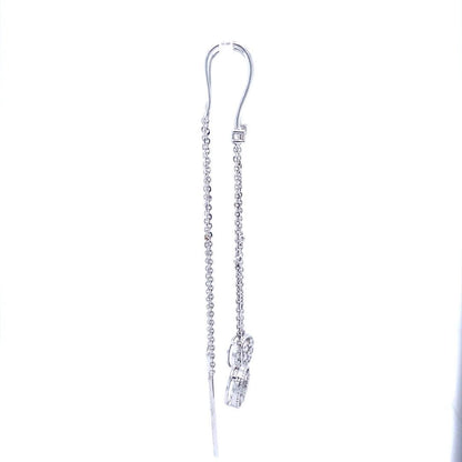 Dangling Thread Natural Diamond Earrings