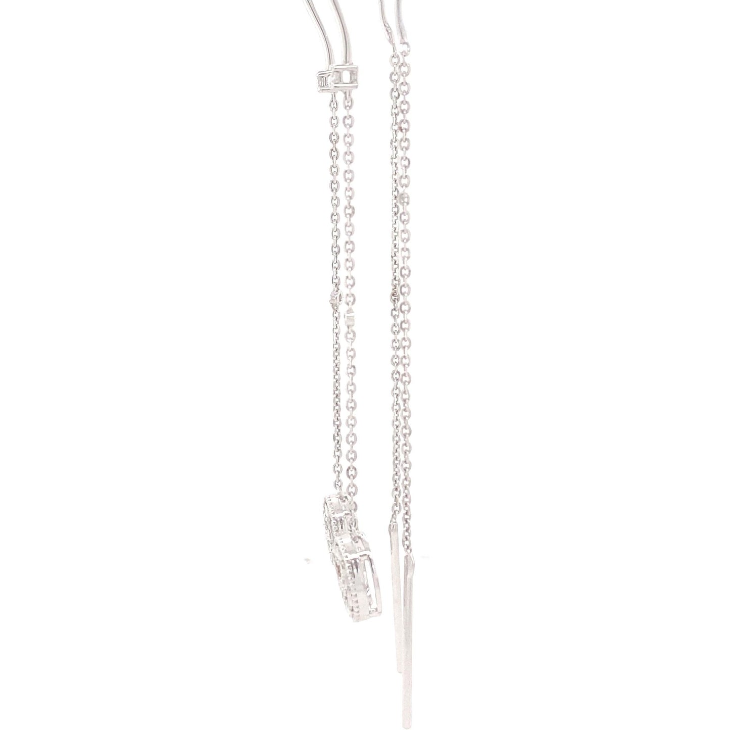 Dangling Thread Natural Diamond Earrings