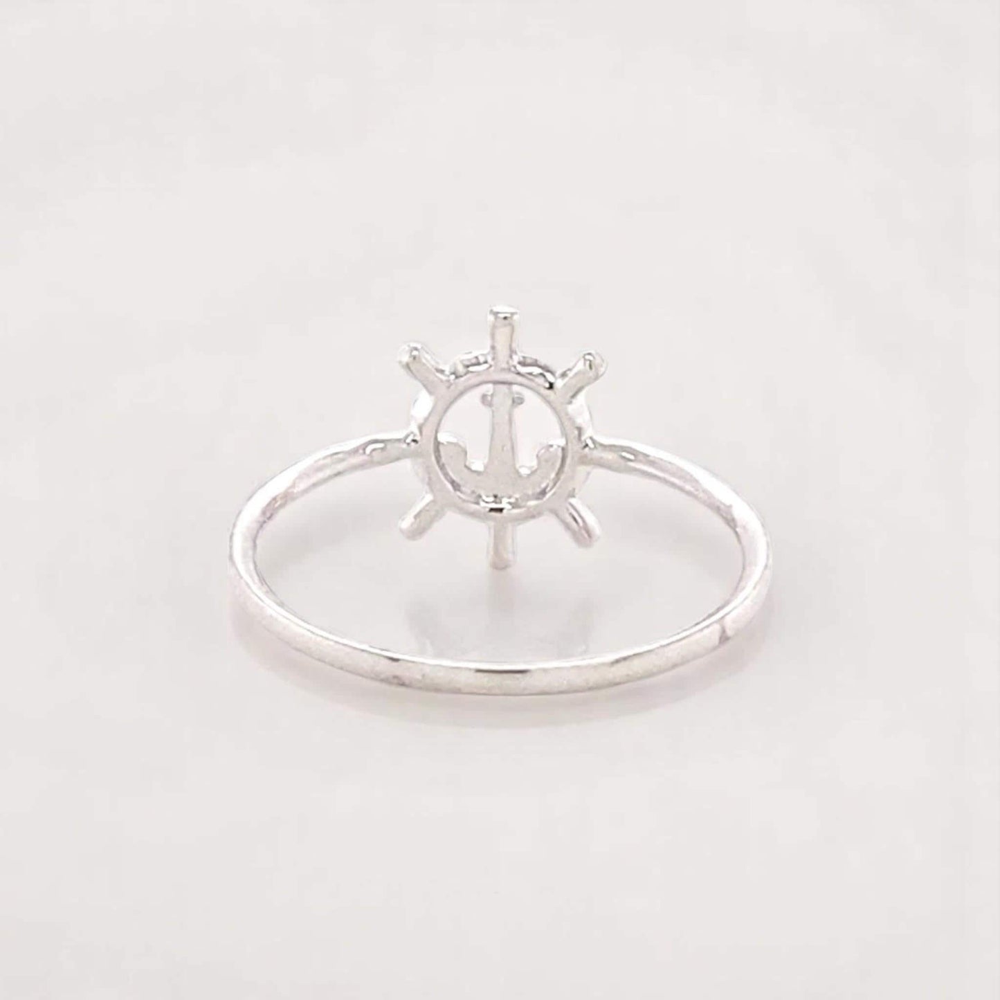Anchor Wheel Diamond Ring