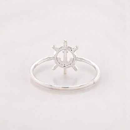 Anchor Wheel Diamond Ring