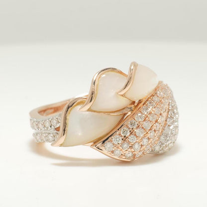 Mother of Pearl Diamond Ring