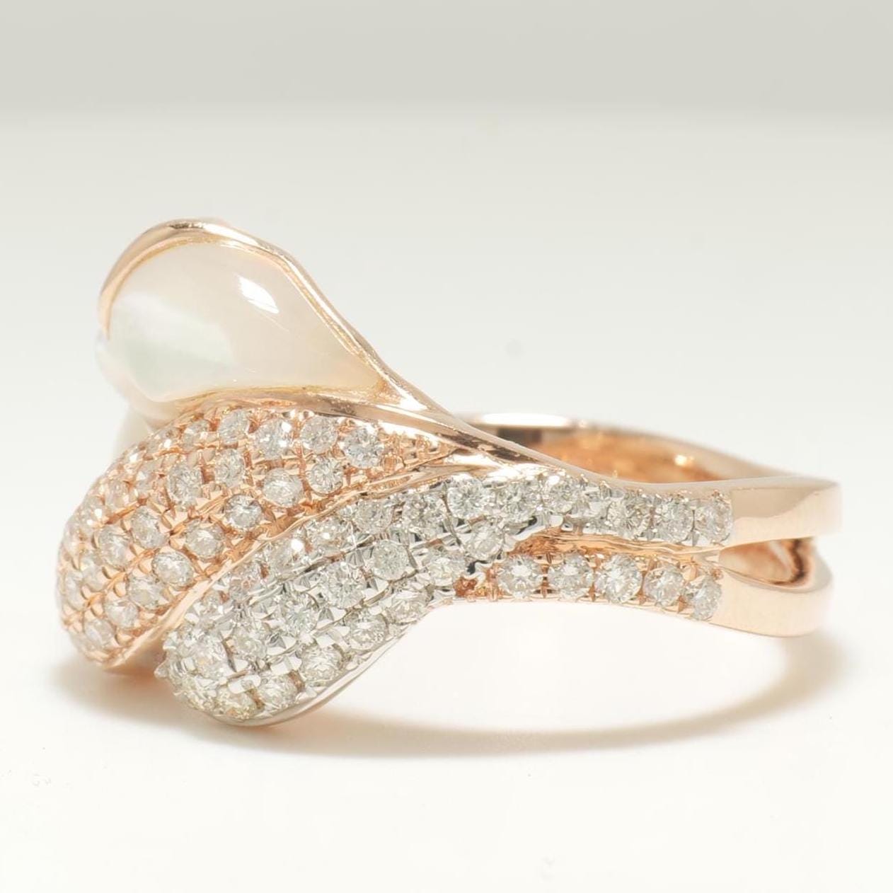 Mother of Pearl Diamond Ring
