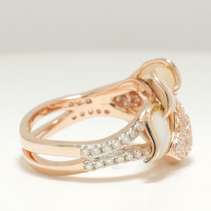 Mother of Pearl Diamond Ring