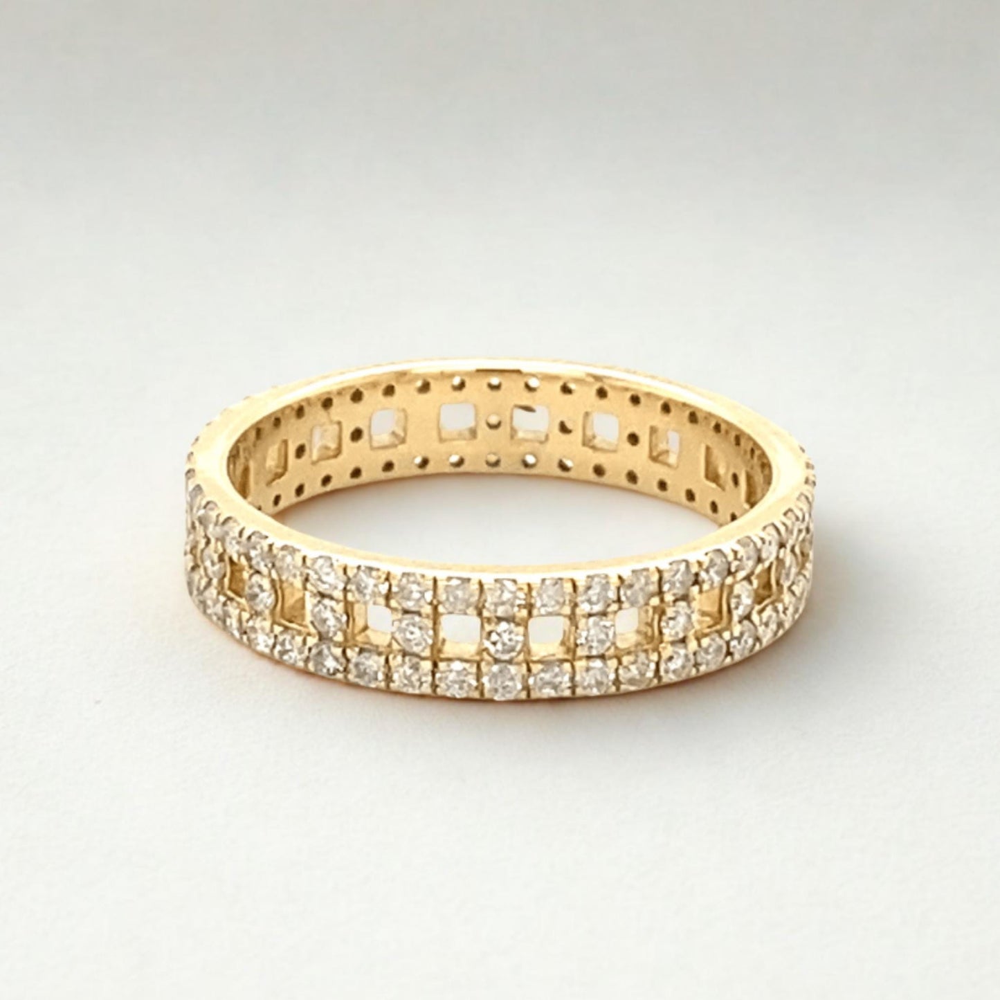 Geometric Band Wedding Ring