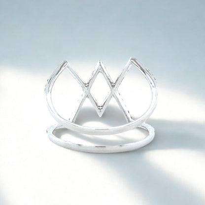 Criss Cross Natural Diamond Ring