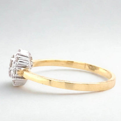 Flower Clustered Natural Diamond Ring