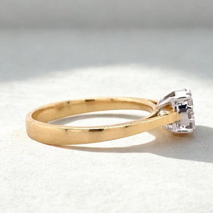Clustered Natural Diamond Illusion Ring