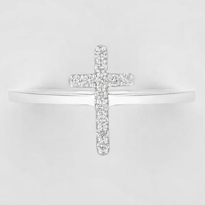 Cross Diamond Ring
