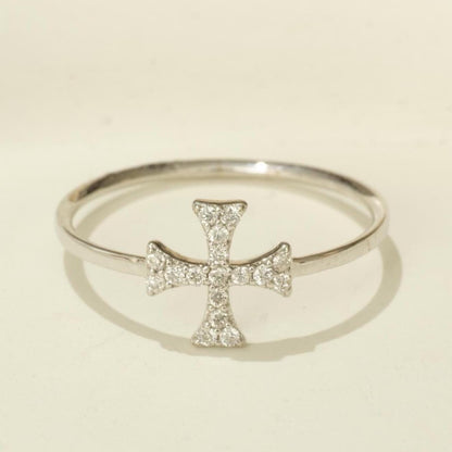 Cross Diamond Ring
