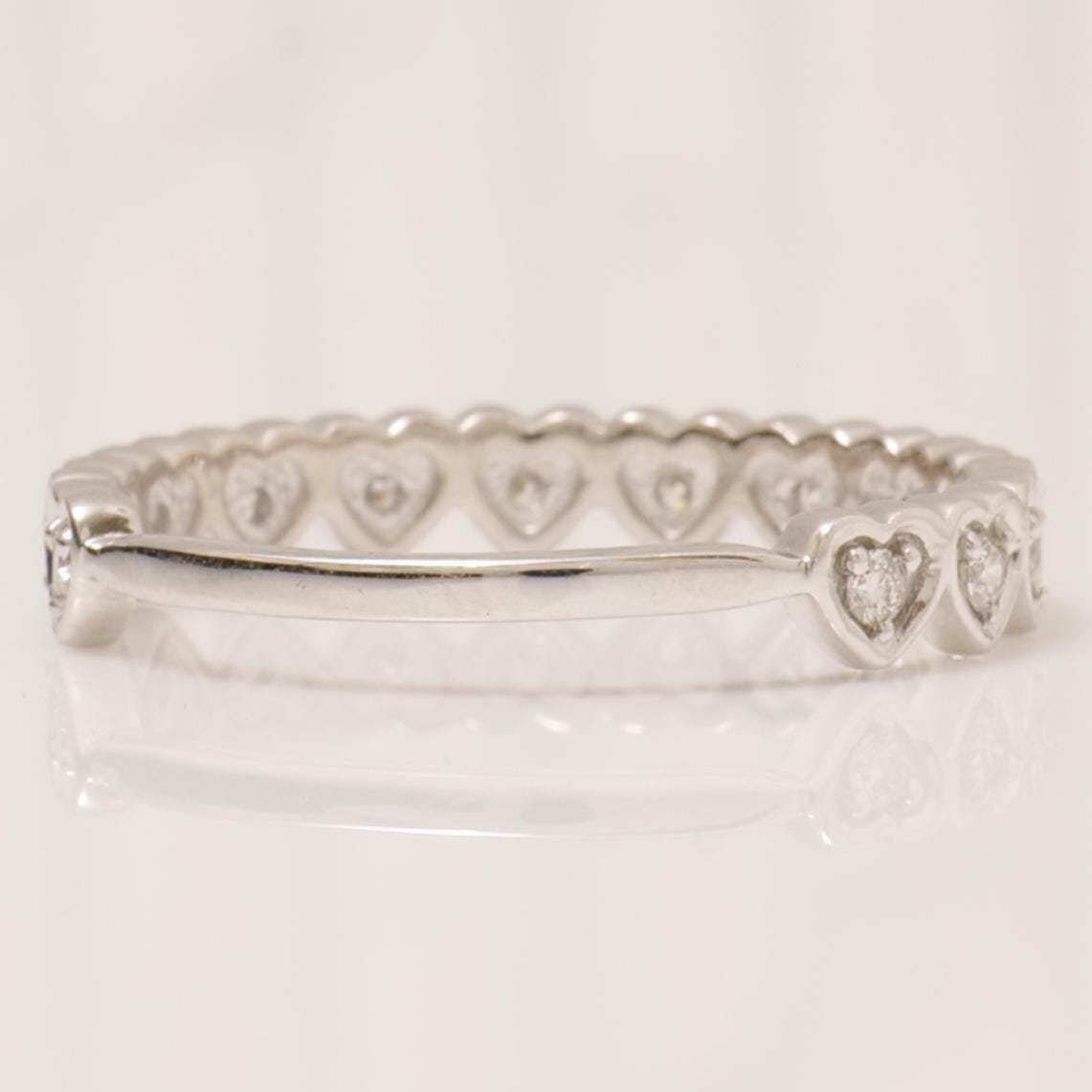 Heart Natural Diamond Eternity Ring