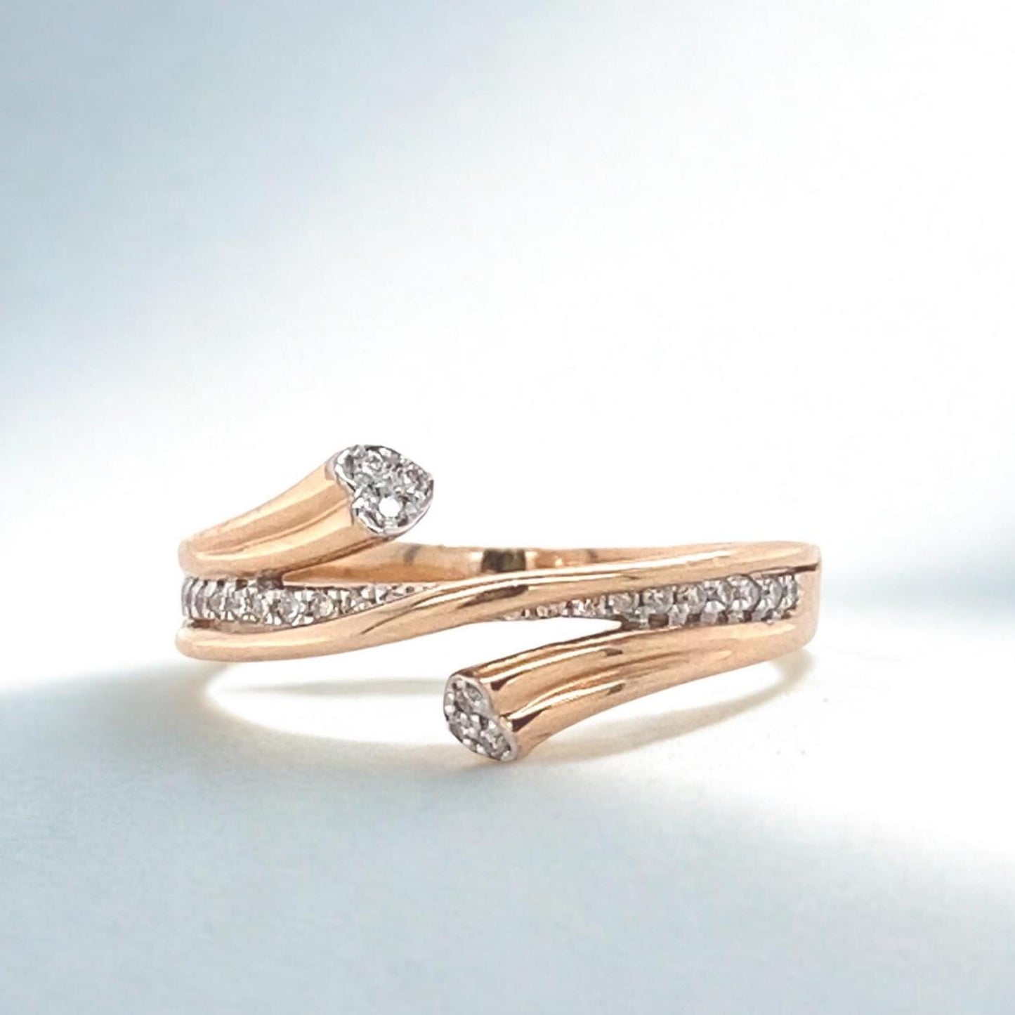 Heart Band Diamond Ring
